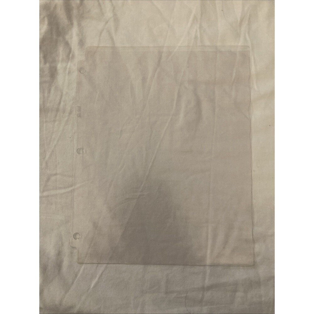 Unbranded Sheet Protector (For 11.5” x 8.5” Paper) | 1 Count Only